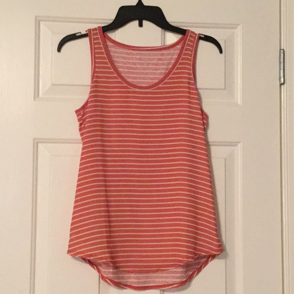 Loft SP sleeveless coral blouse small petite